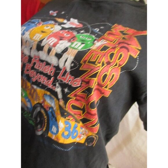 Winston Cup Vintage Women's T-shirt XS S 1990s Ernie Irvin #36 M&M's 1998 Black - Picture 9 of 10